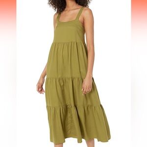 Chic Olive Midi Dress
